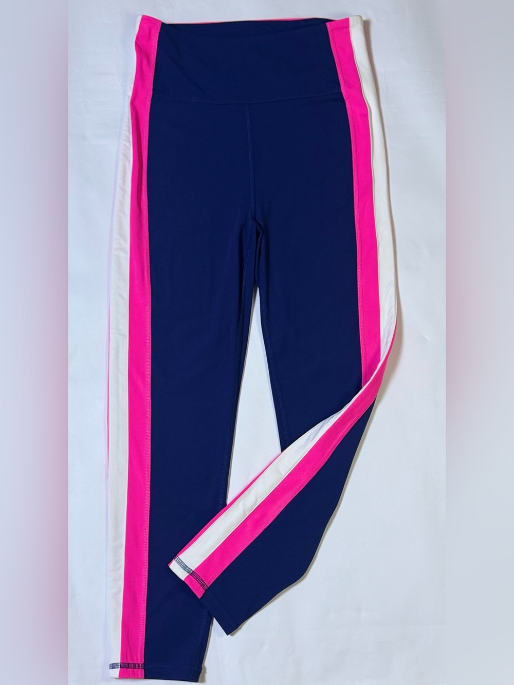 Lilly Pulitzer Luxletic Weekender High Rise Midi Leggings M Colorblock